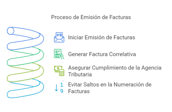 Mucho cuidado a la hora de emitir una factura. Tienen que ser todas correlativas.