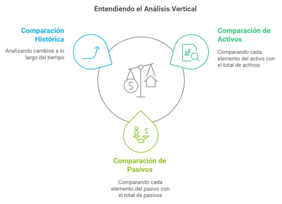 El análisis vertical del balance de situación. 
