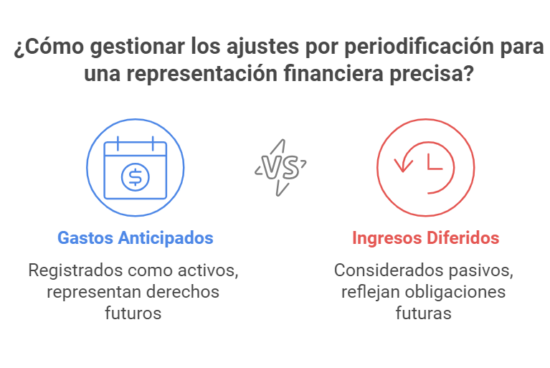 Los gastos anticipados se registran como activos y los ingresos como pasivos.
