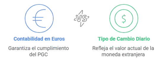 Toda empresa que esté registrada en España debe llevar su contabilidad en euros